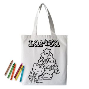 Sacosa personalizata + 6 creioane cerate