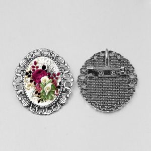 Brosa metalica floral